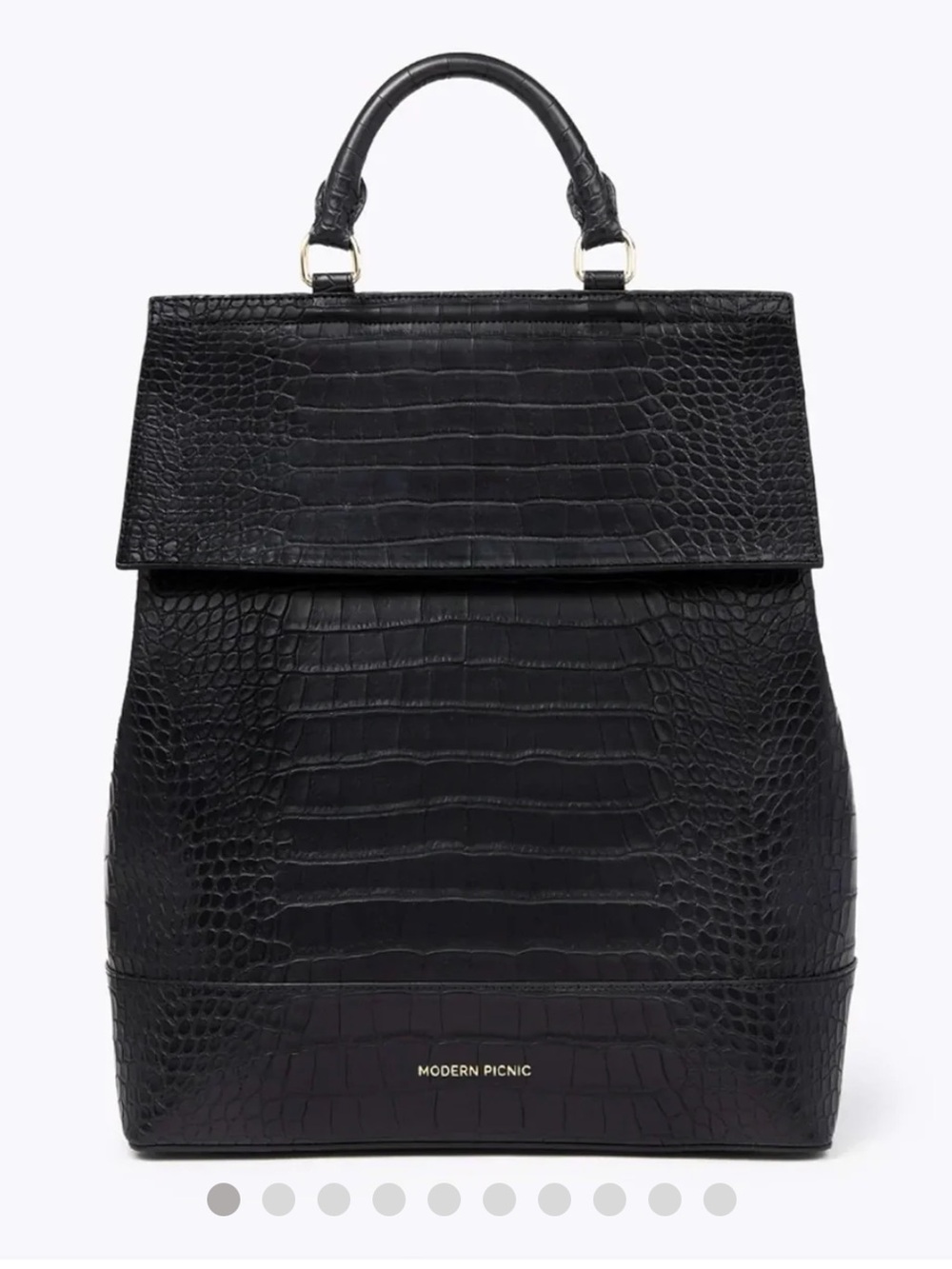 Modern Picnic Backpack - Black Croc
